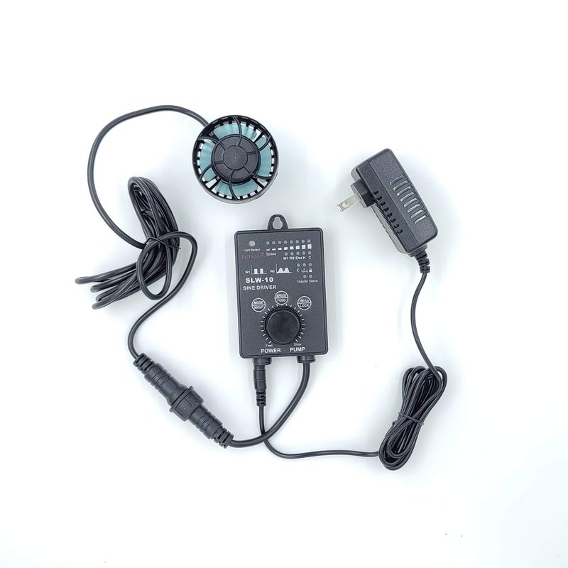 Jebao SLW Wave Maker Flow Pump with Controller for Marine Reef Aquarium (SLW-10, 1065 GPH) - Image 1